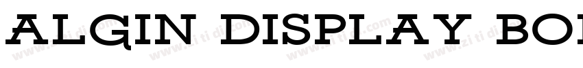 algin Display Bold字体转换